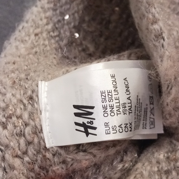 H & M Beige with Sequins Head Wrap, Bow - Picture 2 of 3